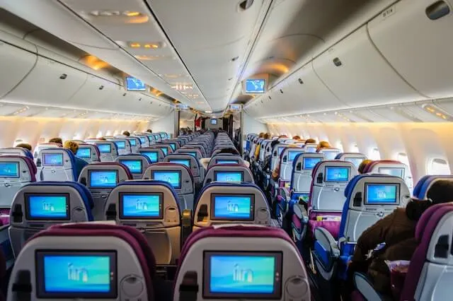 Economy Cabin on an Airline