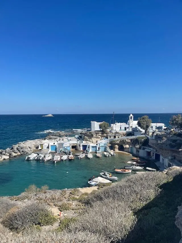 Port area of Milos