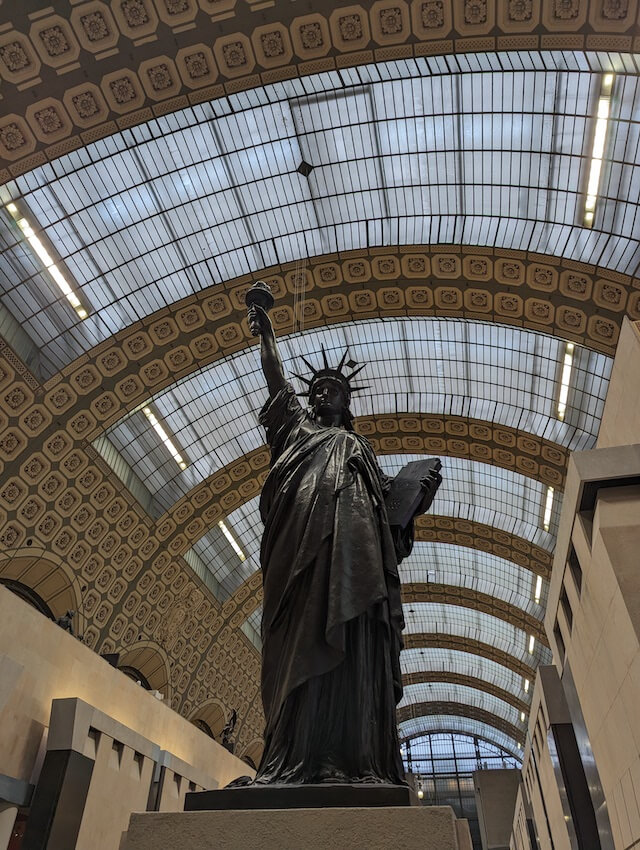 Replica Statue of Liberty in Musee D'Orsay