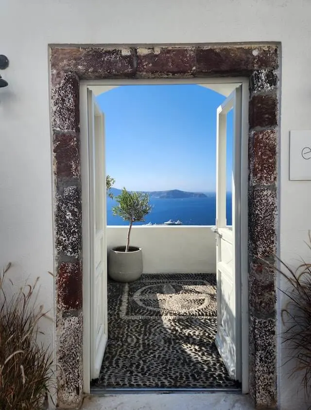 Doorway in Fira Santorini