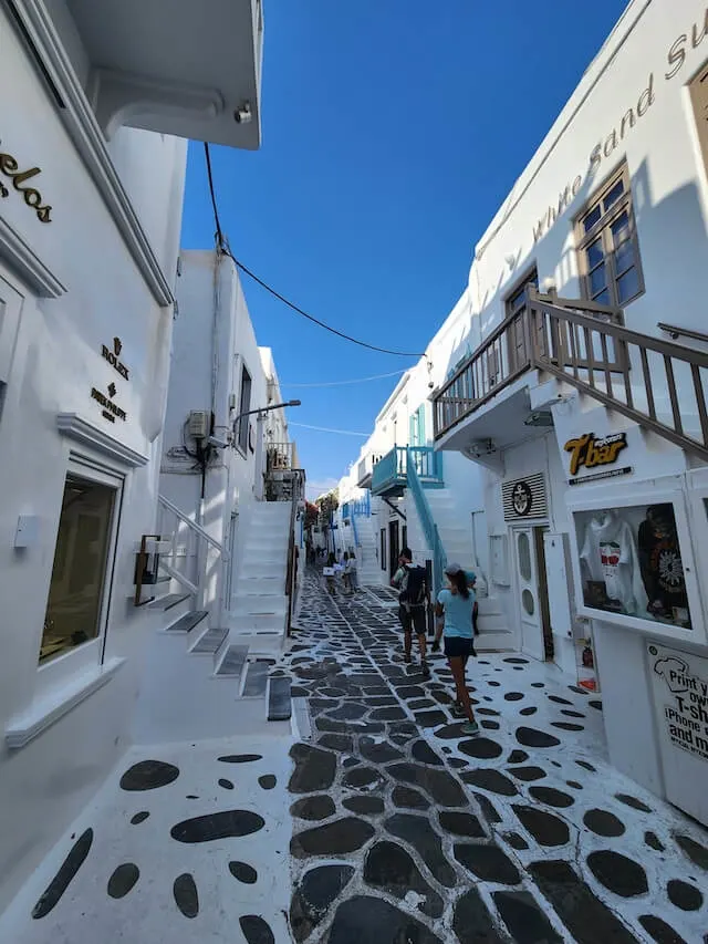 Mykonos Whitewashed streets