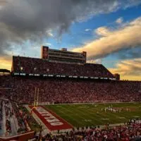 Oklahoma NFL Stadium, stands filled and game on the pitch